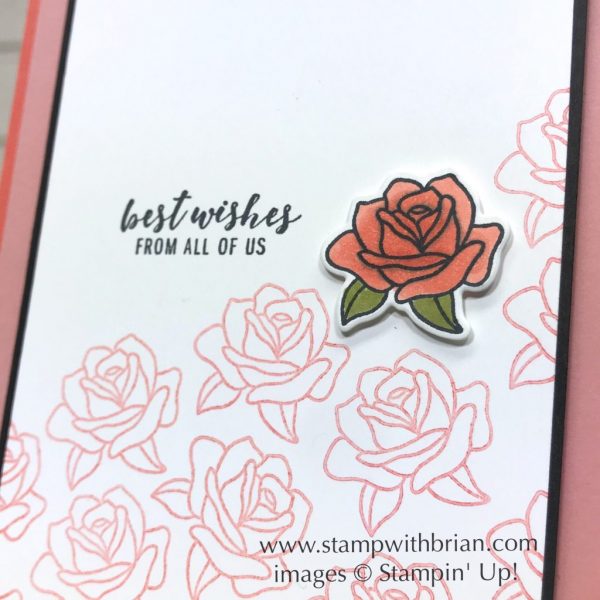 Painted Glass, Itty Bitty Greetings, Stampin' Up!, Brian King, CTS272, wedding card