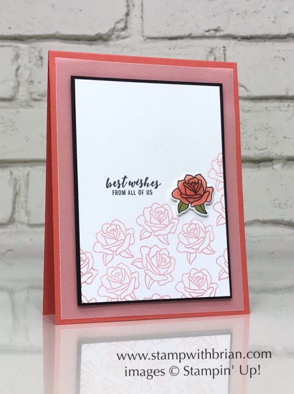 Painted Glass, Itty Bitty Greetings, Stampin' Up!, Brian King, CTS272, wedding card