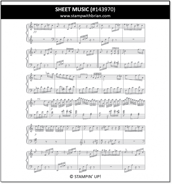 Sheet Music, Stampin' Up!, 143970