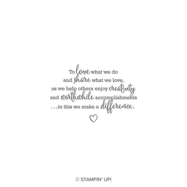 Statement of My Heart, Stampin' Up!