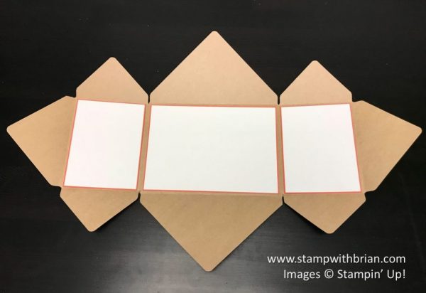 Step 2 - Explosion Fold Card with Envelope Punch Board, Stampin' Up!, Brian King
