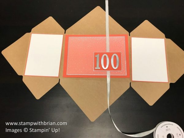 Step 3 - Explosion Fold Card with Envelope Punch Board, Stampin' Up!, Brian King