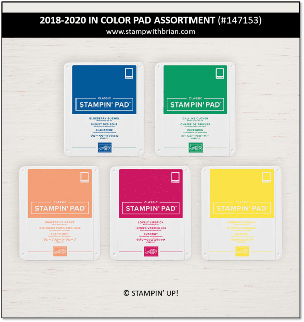2018-2020 In Color Pad Assortment, Stampin' Up! 147153