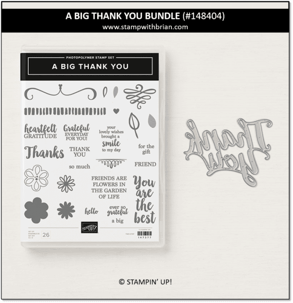 A Big Thank You Bundle, Stampin' Up! 148404