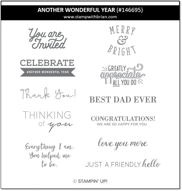 Another Wonderful Year, Stampin' Up! 146695