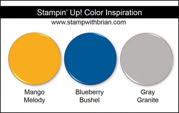 Stampin' Up! Color Inspiration: Mango Melody, Blueberry Bushel, Gray Granite
