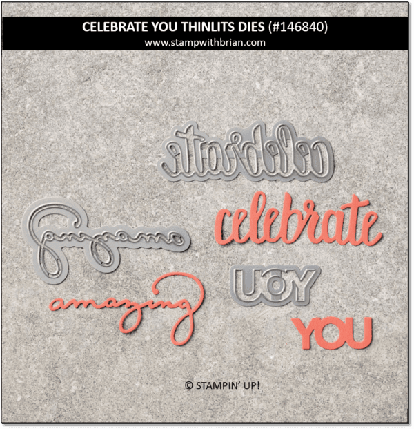 Celebrate You Thinlits Dies, Stampin' Up!, 146840