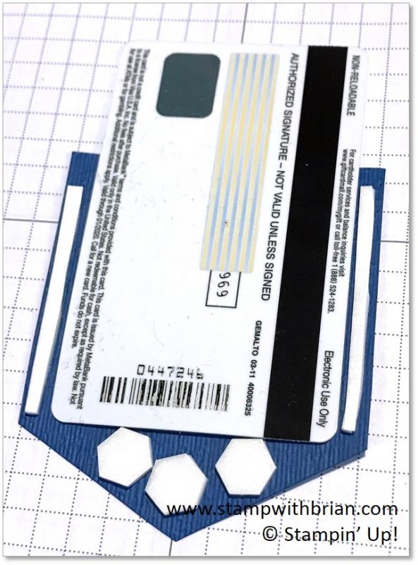 Creating a pocket for a credit card, Stampin' Up!, Brian King
