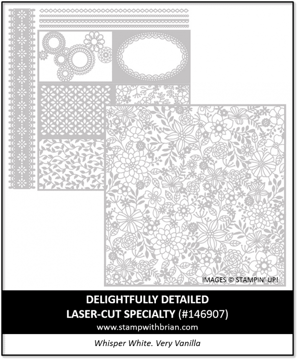 Delightfully Detailed Laser-Cut Specialty Paper, Stampin' Up!, 146907