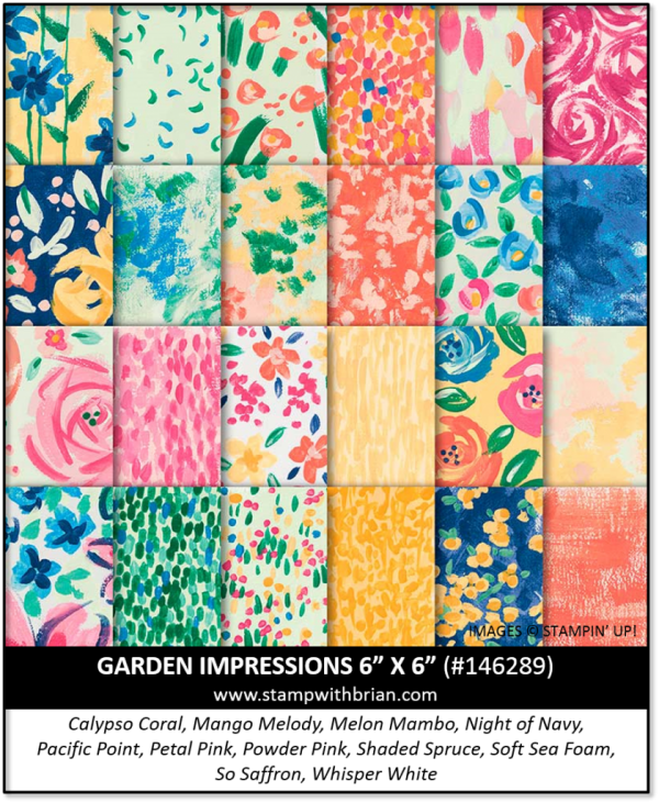 Garden Impressions Designer Series Paper, Stampin' Up! 146289