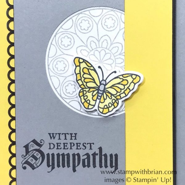 Painted Glass Bundle, Stampin' Up!, Brian King, GDP275, sympathy card
