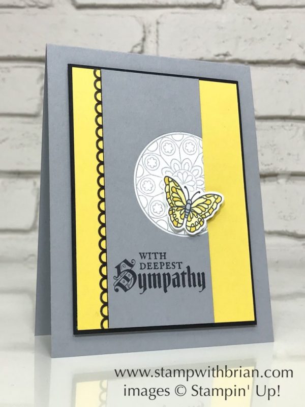 Painted Glass Bundle, Stampin' Up!, Brian King, GDP275, sympathy card