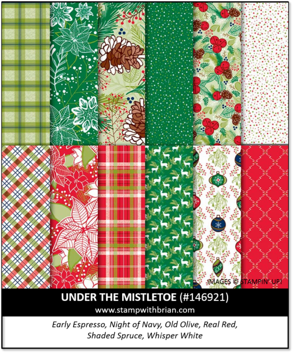 Under the Mistletoe Designer Series Paper, Stampin' Up!, 146921