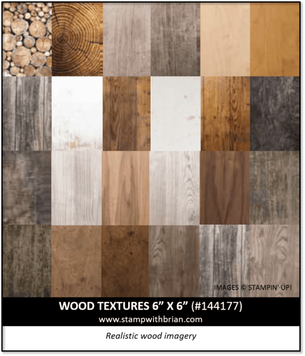 Wood Textures Designer Series Paper, Stampin' Up!, 144177