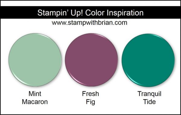 Stampin' Up! Color Inspiration: Mint Macaron, Fresh Fig, Tranquil Tide