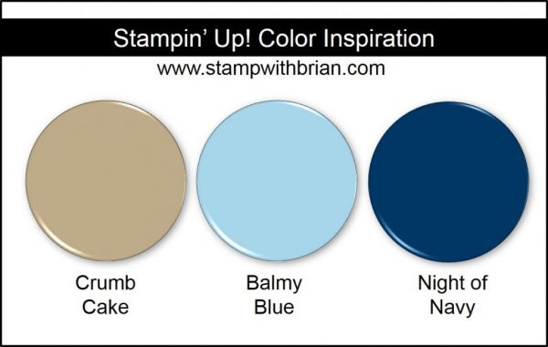 Stampin' Up! Color Inspiration: Crumb Cake, Balmy Blue, Night of Navy