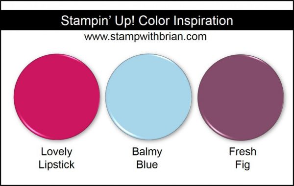 Stampin' Up! Color Inspiration: Lovely Lipstick, Balmy Blue, Fresh Fig