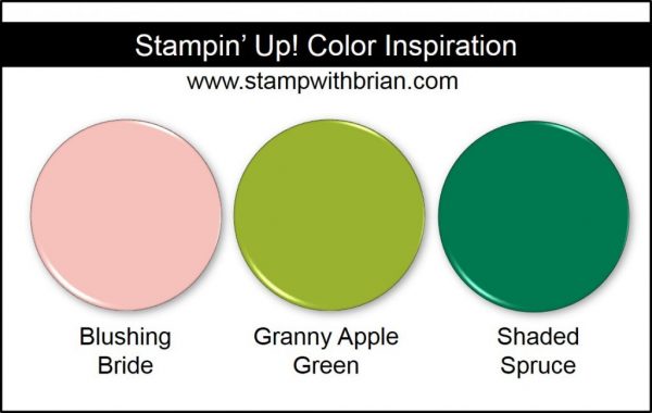 Stampin' Up! Color Inspiration: Blushing Bride, Granny Apple Green, Shaded Spruce
