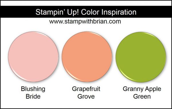 Stampin' Up! Color Inspiration: Blushing Bride, Grapefruit Grove, Granny Apple Green