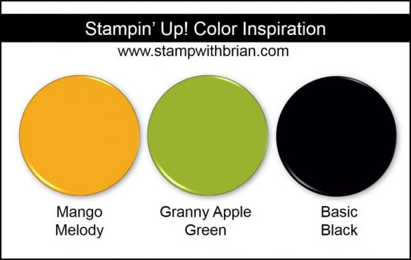Stampin' Up! Color Inspiration: Mango Melody, Granny Apple Green, Basic Black