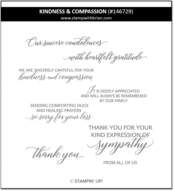 Kindness & Compassion, Stampin' Up! 146729