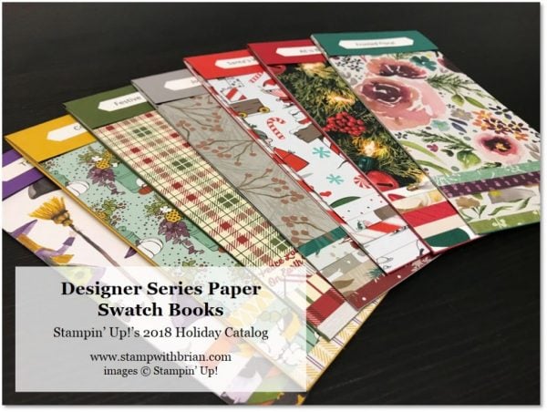 2018 Holiday Catalog Swatch Books, Stampin' Up!, Brian King, stampwithbrian