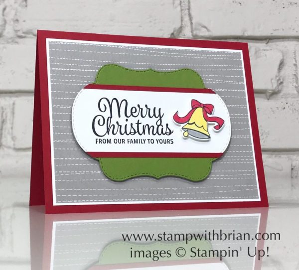 Blended Seasons, Snowflake Sentiments, Stampin' Up!, Brian King, Christmas card