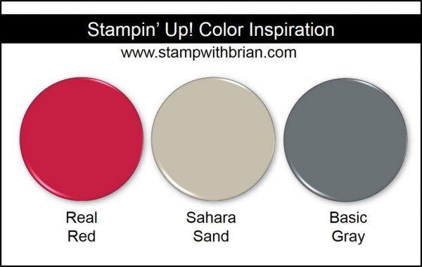 Stampin' Up! Color Inspiration: Real Red, Sahara Sand, Basic Gray Stampin' Up! Color Inspiration: Real Red, Sahara Sand, Basic Gray