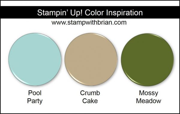 Stampin' Up! Color Inspiration: Pool Party, Crumb Cake, Mossy Meadow