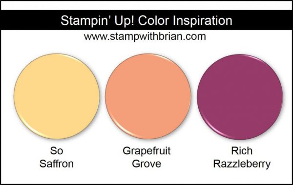 Stampin' Up! Color Inspiration: So Saffron, Grapefruit Grove, Rich Razzleberry