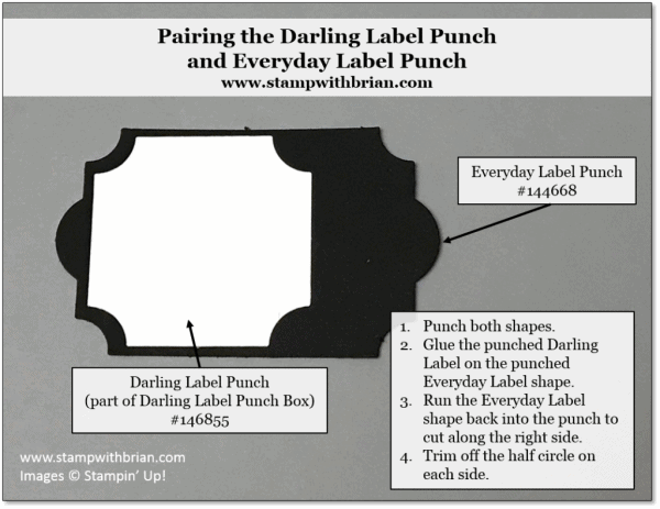 Darling Label and Everyday Label punch, Stampin' Up!, Brian King