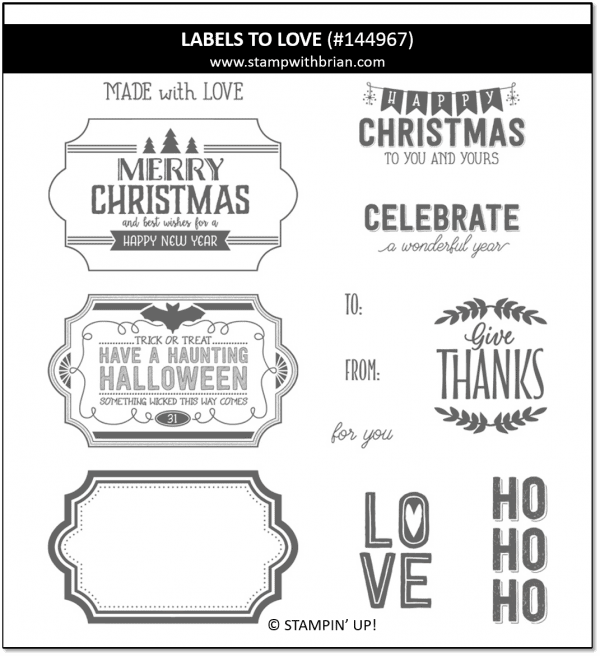 Labels to Love, Stampin' Up! 144967