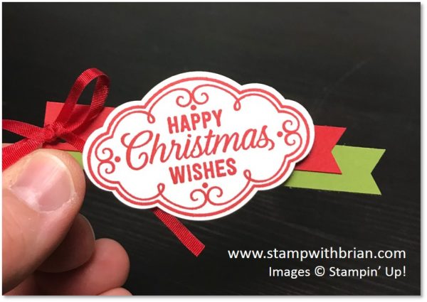 Mason Jars with Festive Designer Series Paper Covers and Christmas Tags, Stampin' Up!, Brian King