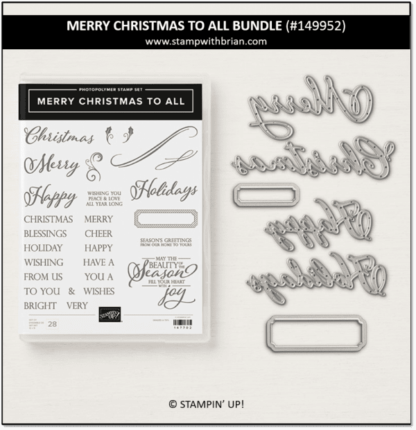 Merry Christmas to All Bundle, Stampin' Up!, 149952