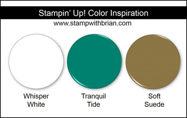 Stampin' Up! Color Inspiration: Whisper White, Tranquil Tide, Soft Suede Stampin' Up! Color Inspiration: Whisper White, Tranquil Tide, Soft Suede