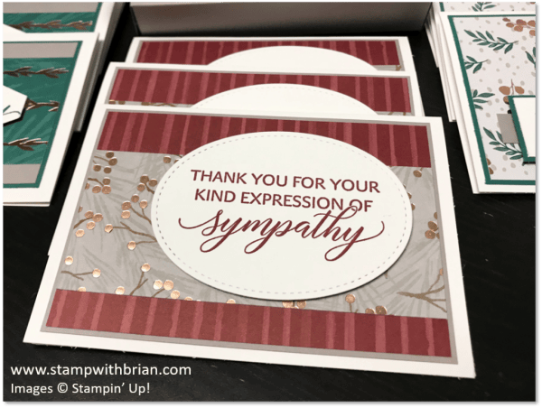 Cards of Sympathy, Joyous Noel Specialty Designer Series Paper, Kindness & Compassion, Stampin' Up!, Brian King