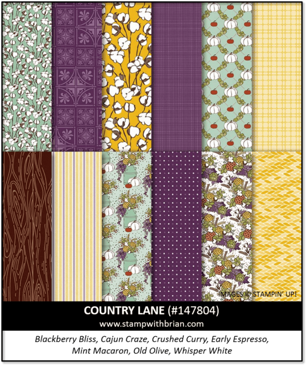 Country Lane Designer Series Paper, Stampin' Up! 147804