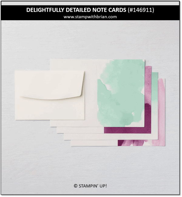 Delightfully Detailed Note Cards & Envelopes, Stampin' Up! 146911