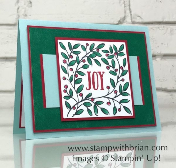 Feathers & Frost, Stampin' Up!, Brian King, Christmas card