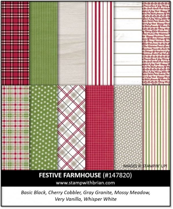 Festive Farmhouse Designer Series Paper, Stampin' Up! 147820