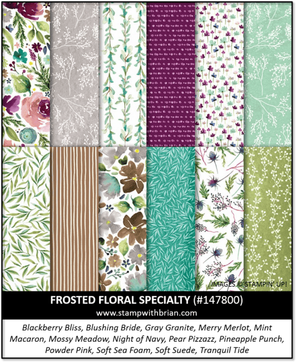 Frosted Floral Specialty Designer Series Paper, Stampin' Up! 147800