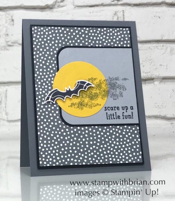 Spooky Sweets, Trick or Tweet, Stampin' Up!, Brian King, Halloween bat card