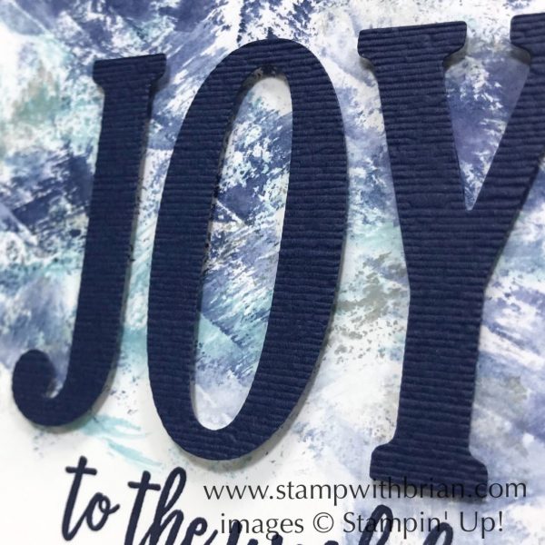 Feathers & Frost, Large Letters Framelits Dies, Stampin' Up!, Brian King, Christmas card