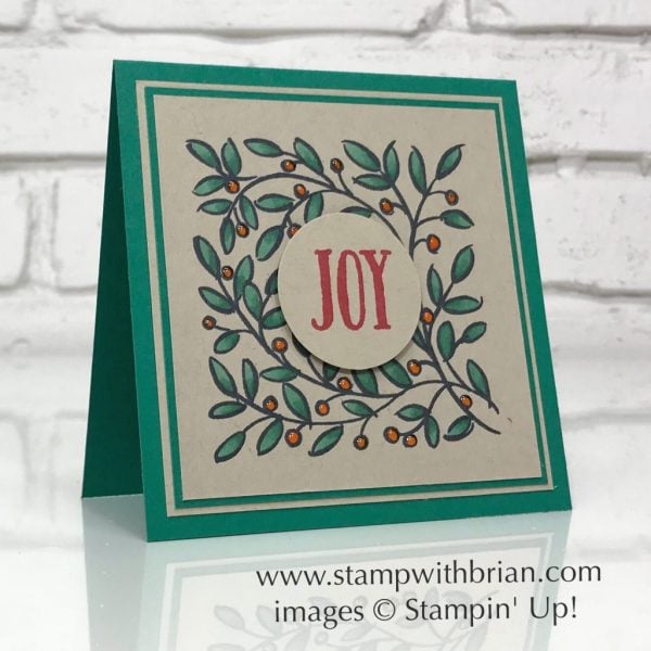 Feathers & Frost, Stampin' Up!, Brian King, Christmas card