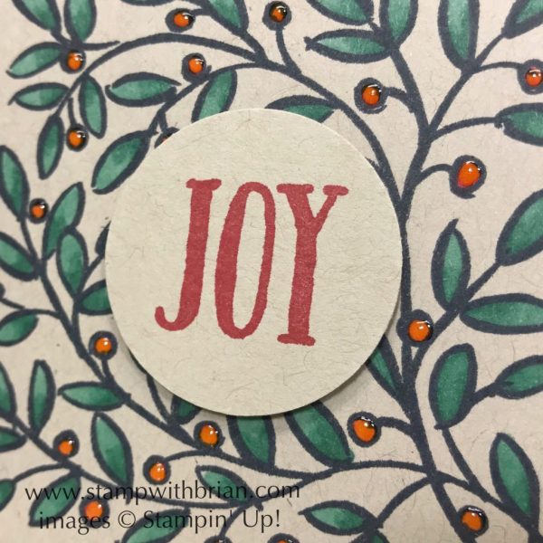 Feathers & Frost, Stampin' Up!, Brian King, Christmas card