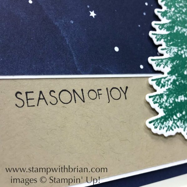 Winter Woods, Night in Bethlehem, Stampin' Up!, Brian King, Christmas card