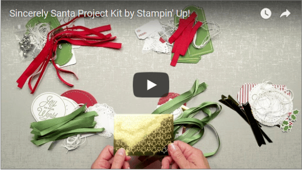 Sincerely Santa Project Kit Video, Stampin' Up!