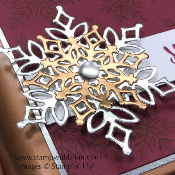 Snowfall Thinlits Dies, Snow is Glistening, Star of Light, Copper Tea Tins, Stampin' Up!, Brian King