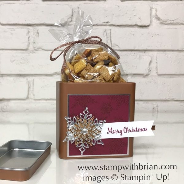 Snowfall Thinlits Dies, Snow is Glistening, Star of Light, Copper Tea Tins, Stampin' Up!, Brian King