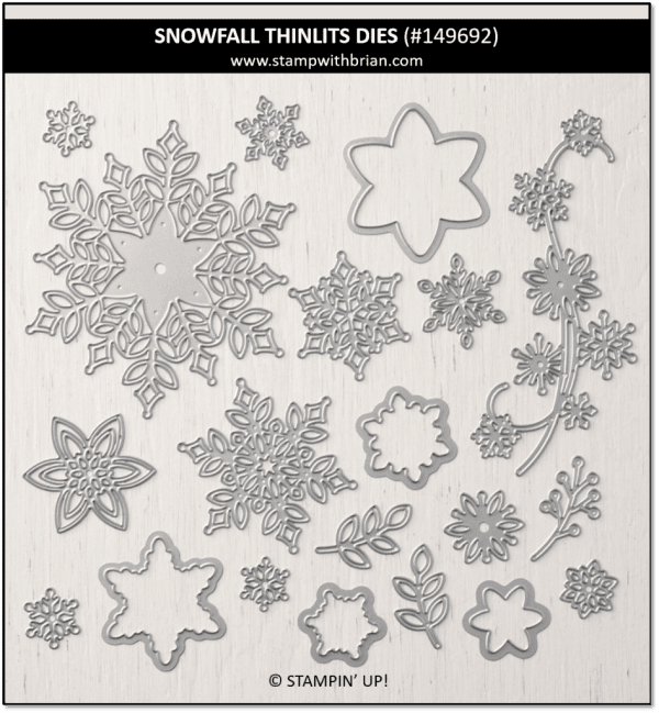 Snowfall Thinlits Dies, Stampin' Up!, 149692